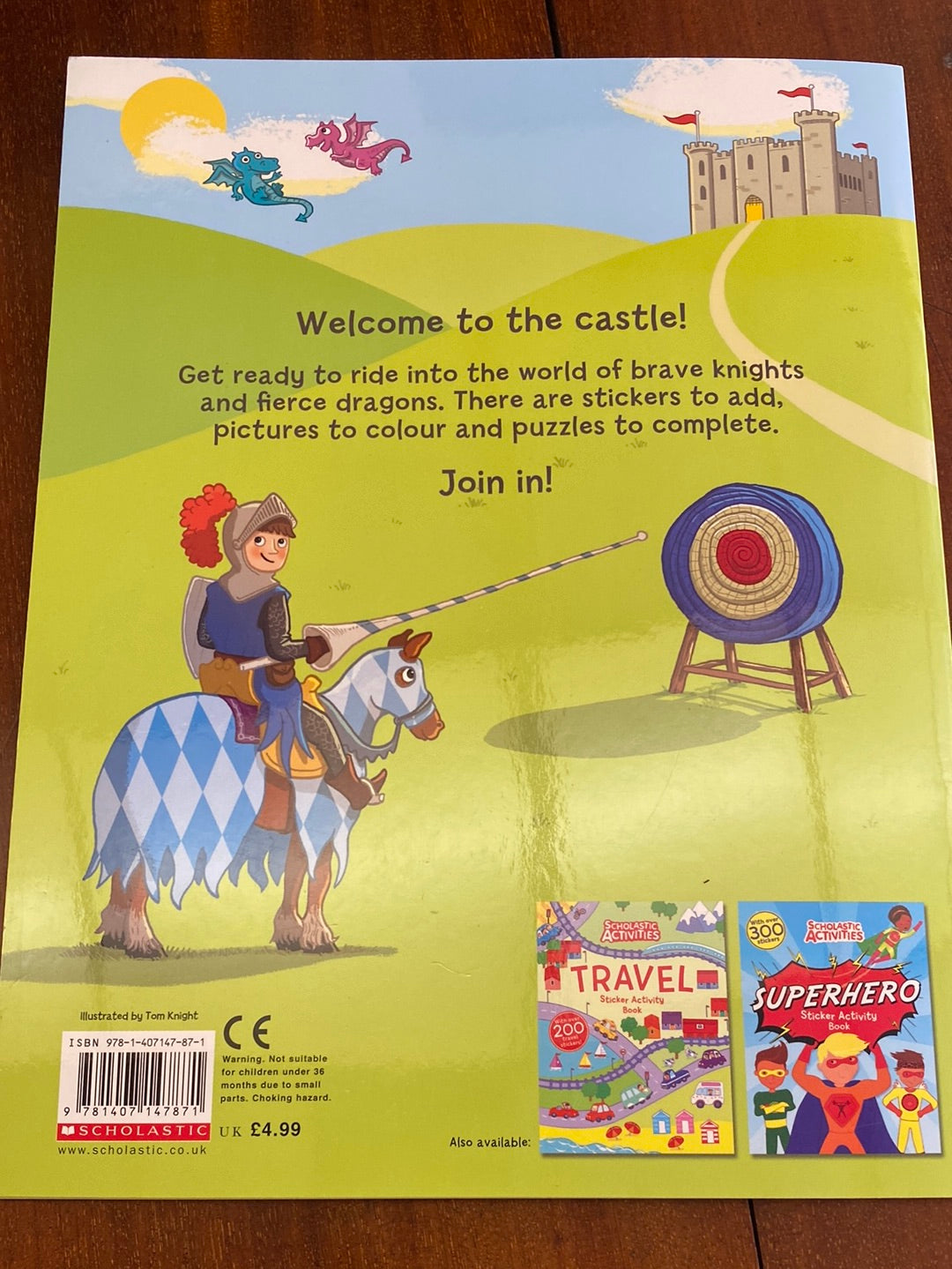 Knights, Dragons and Castles sticker activity book