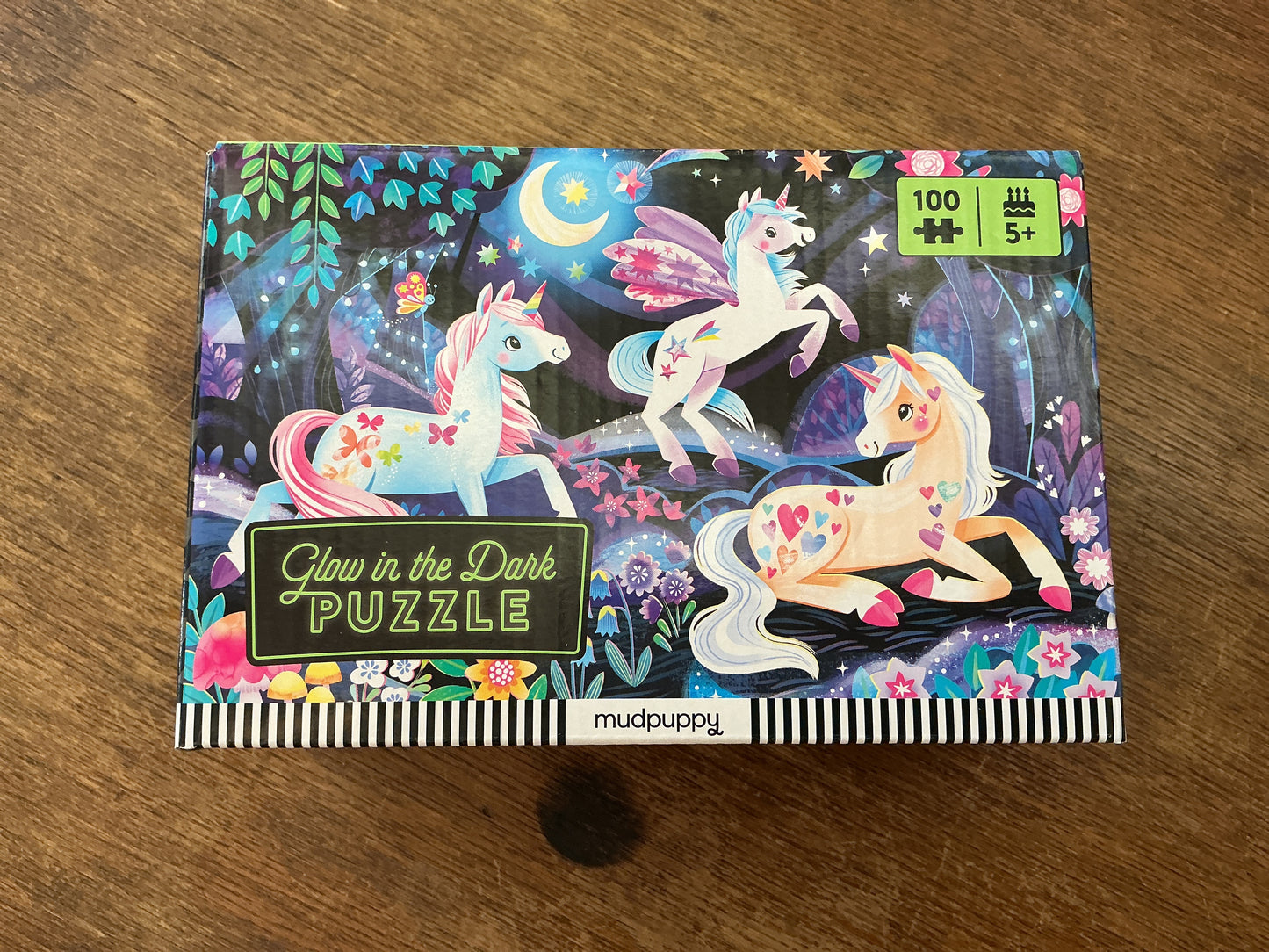 Unicorn Dreams- glow in the dark 100 piece puzzle