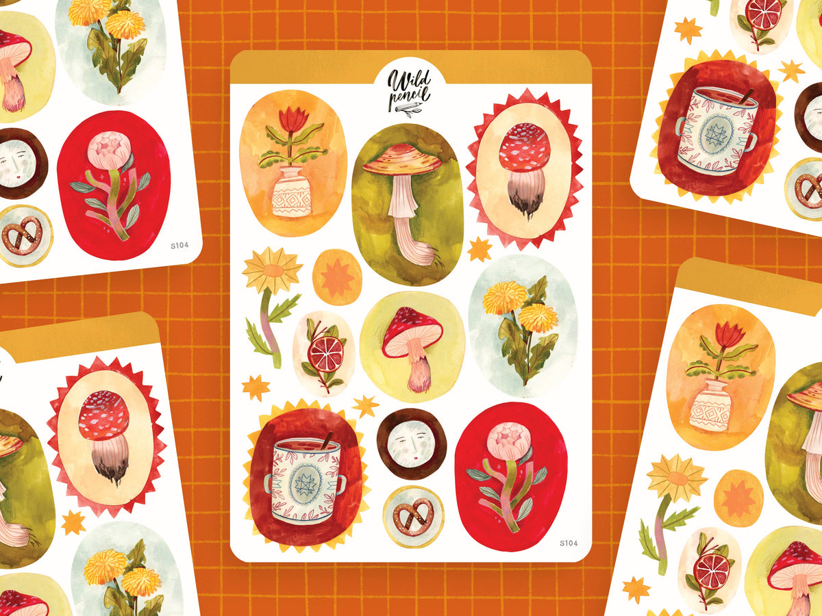 Sticker Sheet — Little Paintings