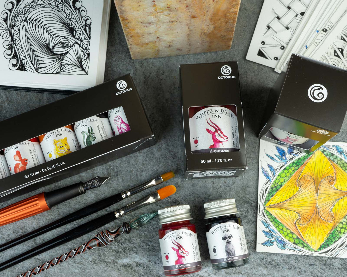 Write and Draw Ink 100 White Polar Bear Writing Ink 10ml