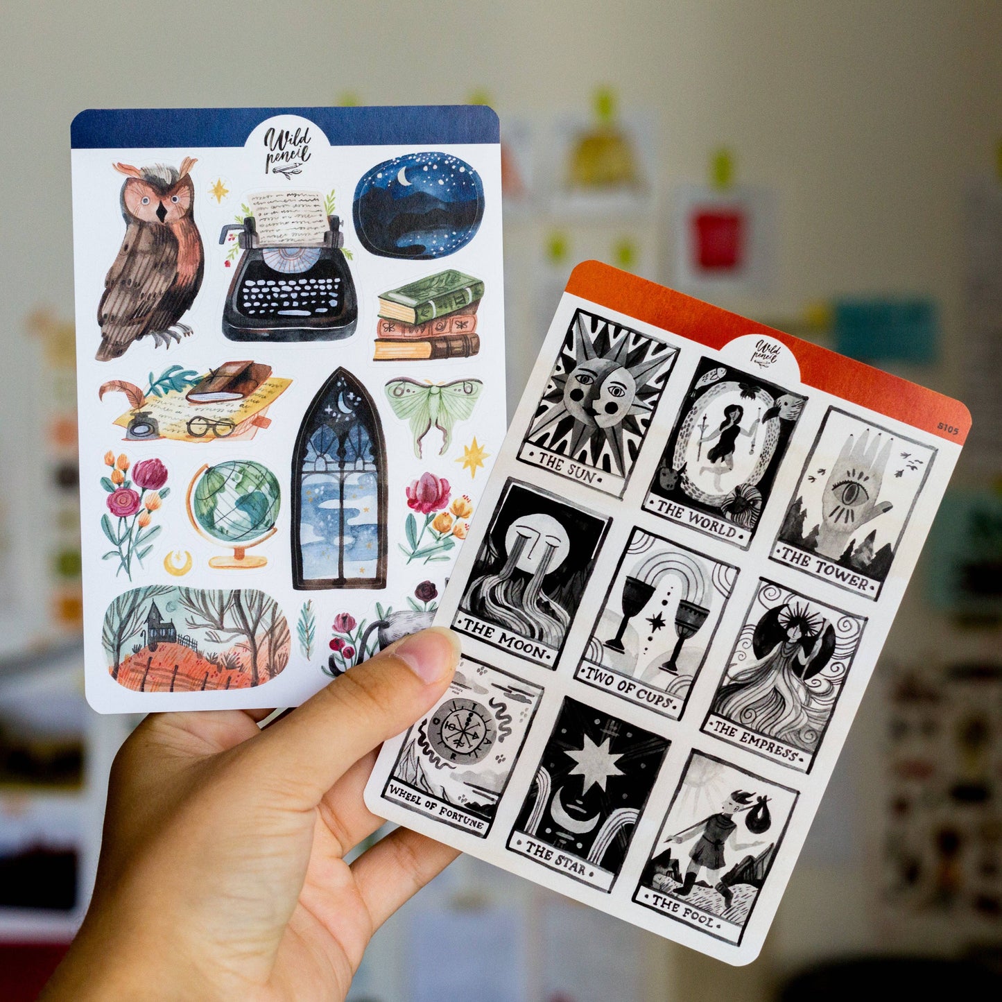 Sticker Sheet — Dark Academia