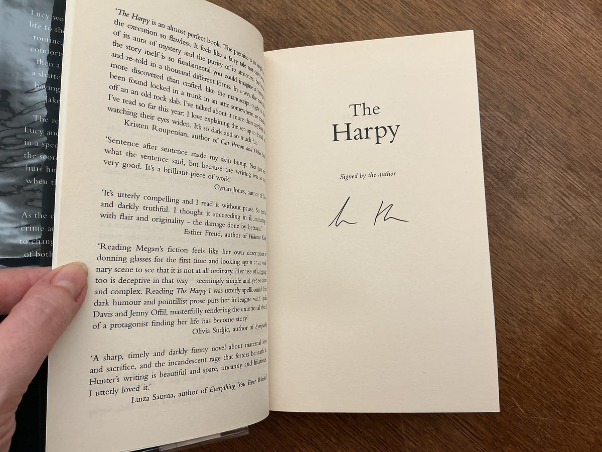 The Harpy by Megan Hunter- signed