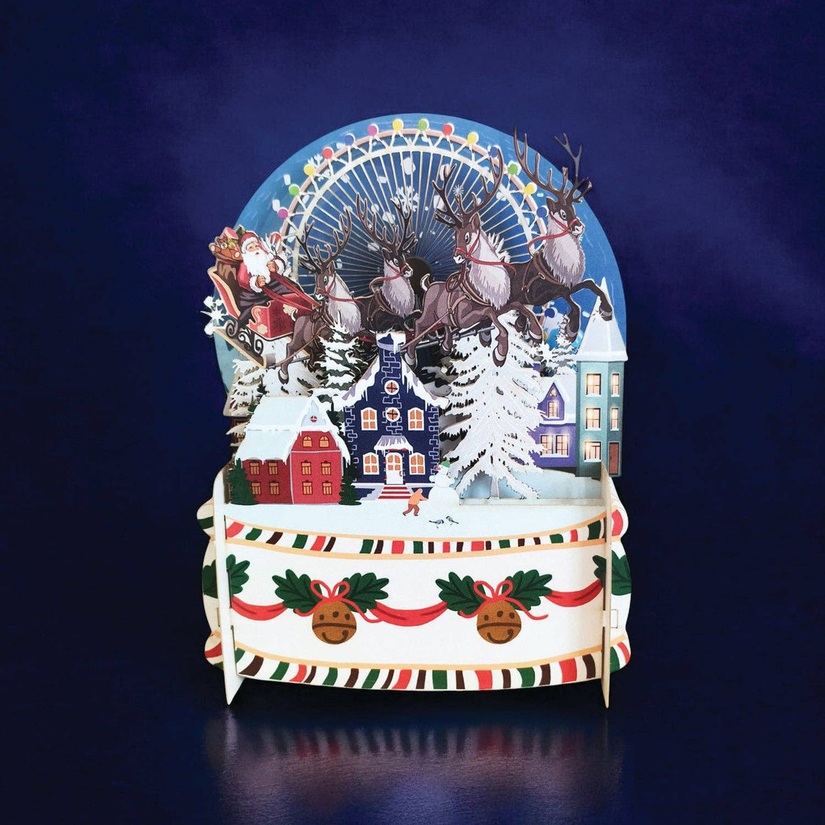 Santa Sleigh Snowglobe