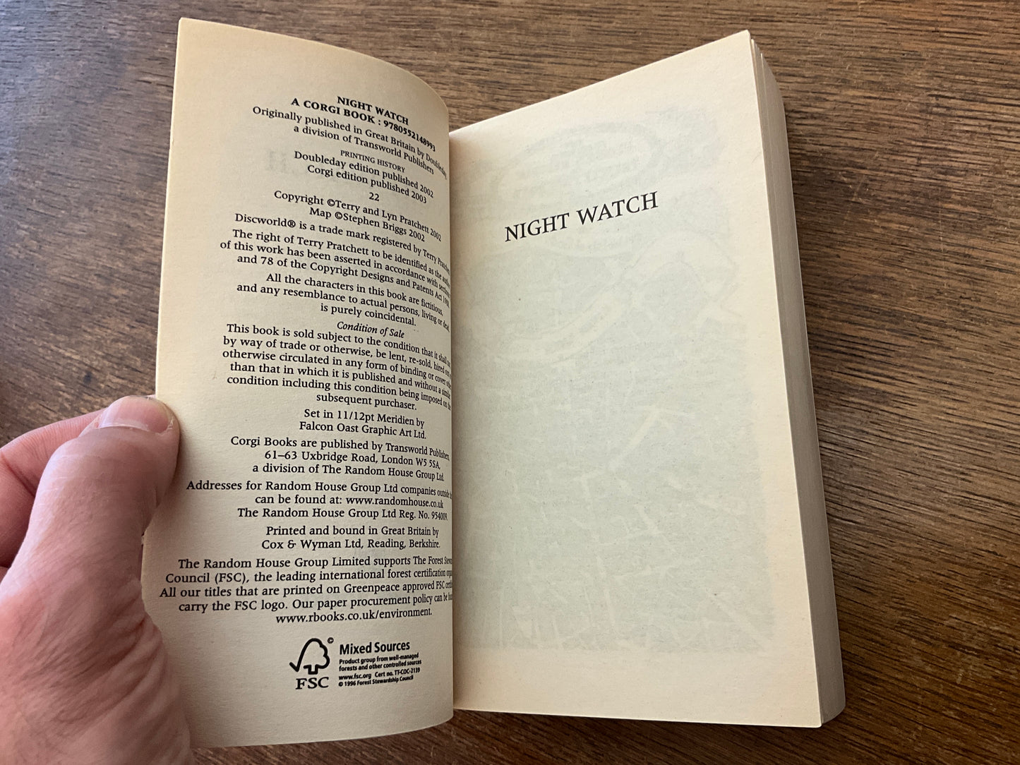 Night Watch (First Paperback Edition) by Terry Pratchett