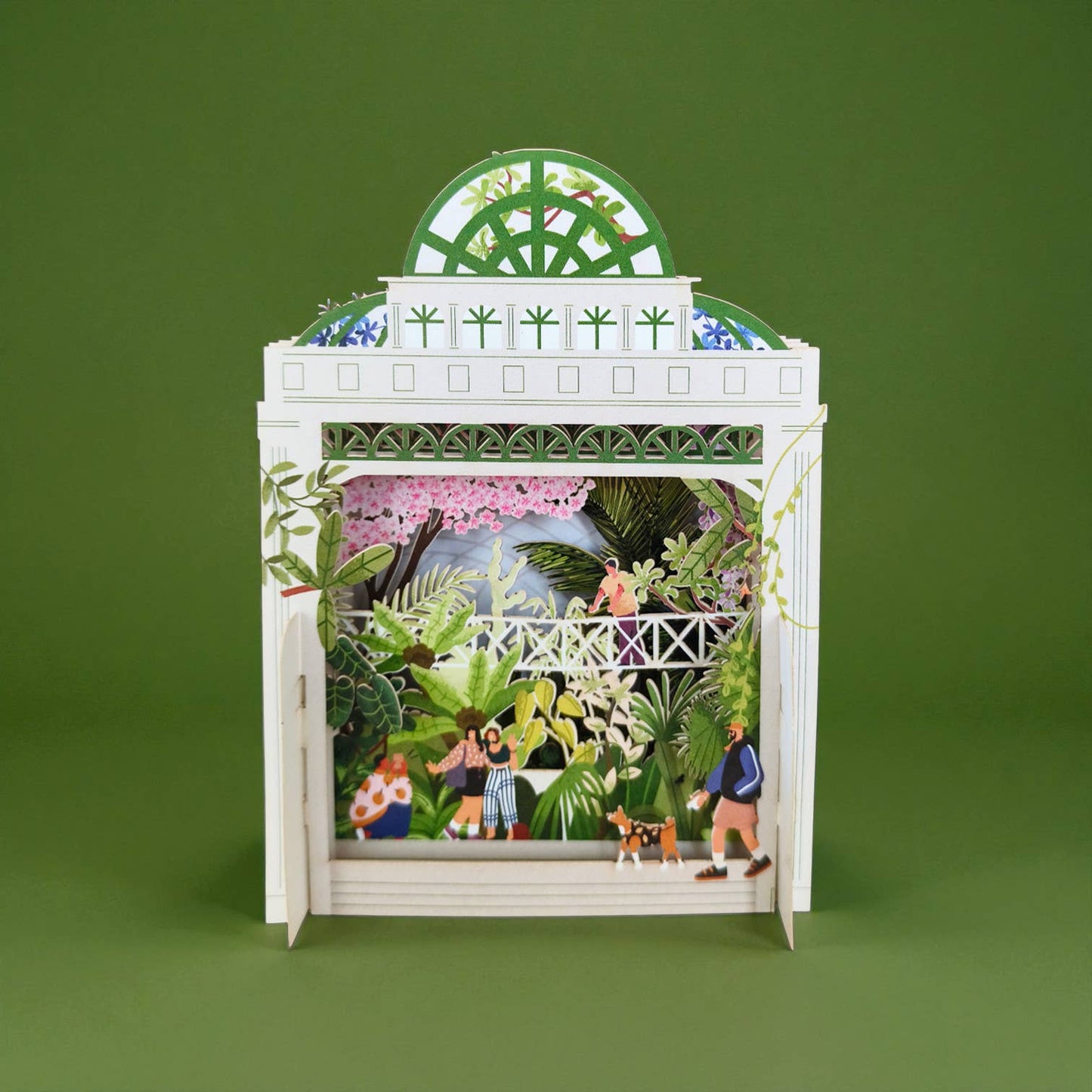 Miniature World pop up card - Botanic garden