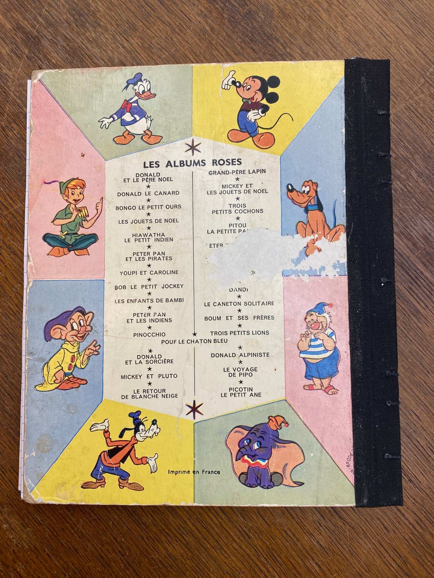 Upcycled Handmade Notebook featuring “Donald le Canard”