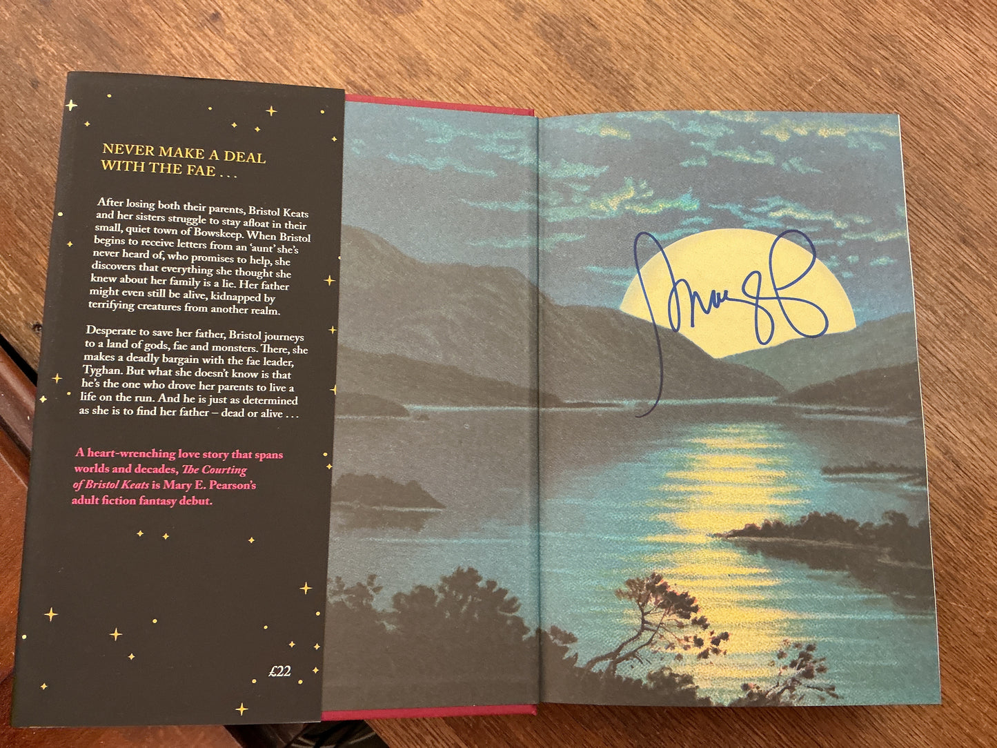 The Courting of Bristol Keats by Mary E. Pearson Signed special edition