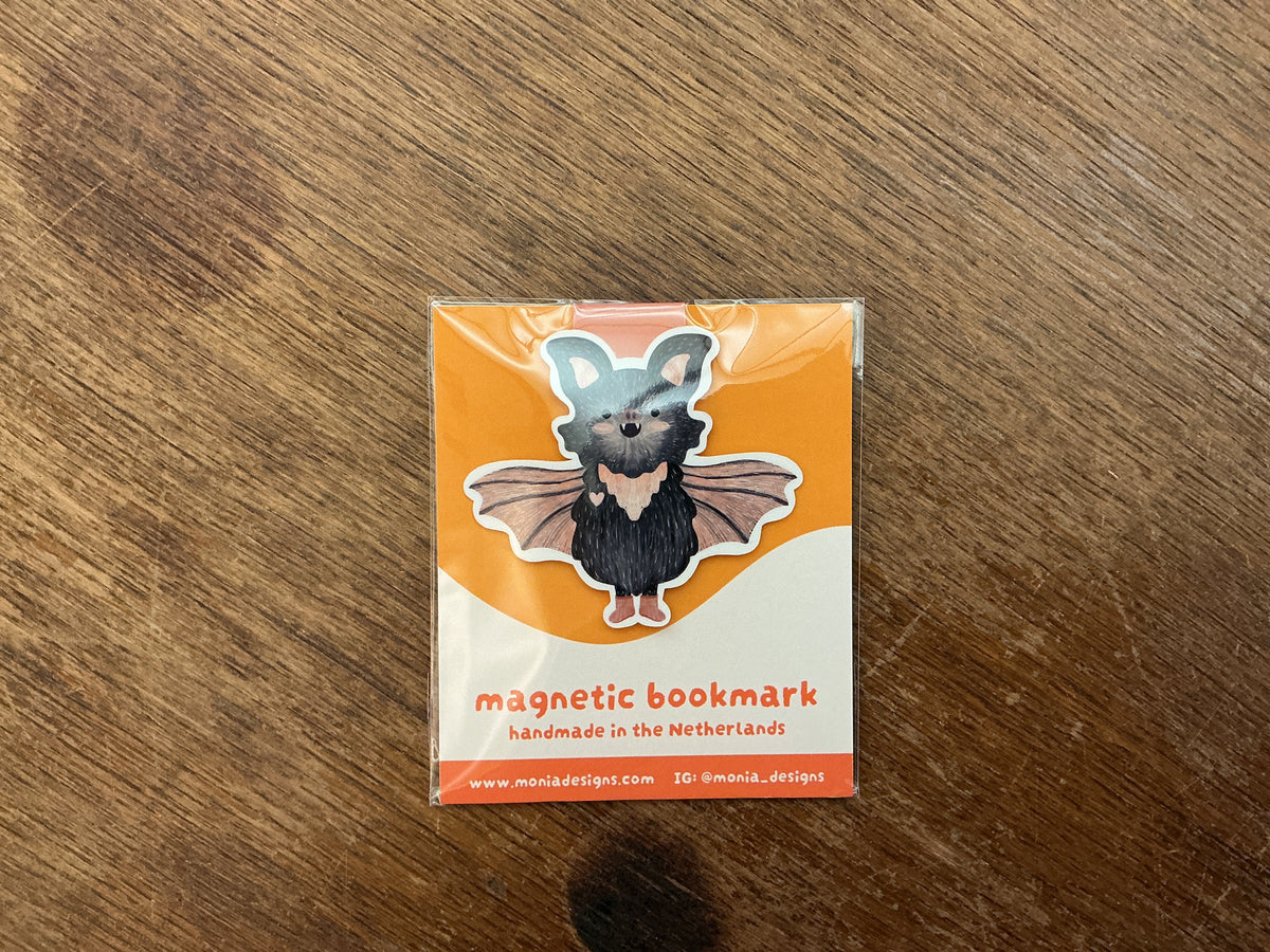 Bat Magnetic Bookmark by Monia Designs