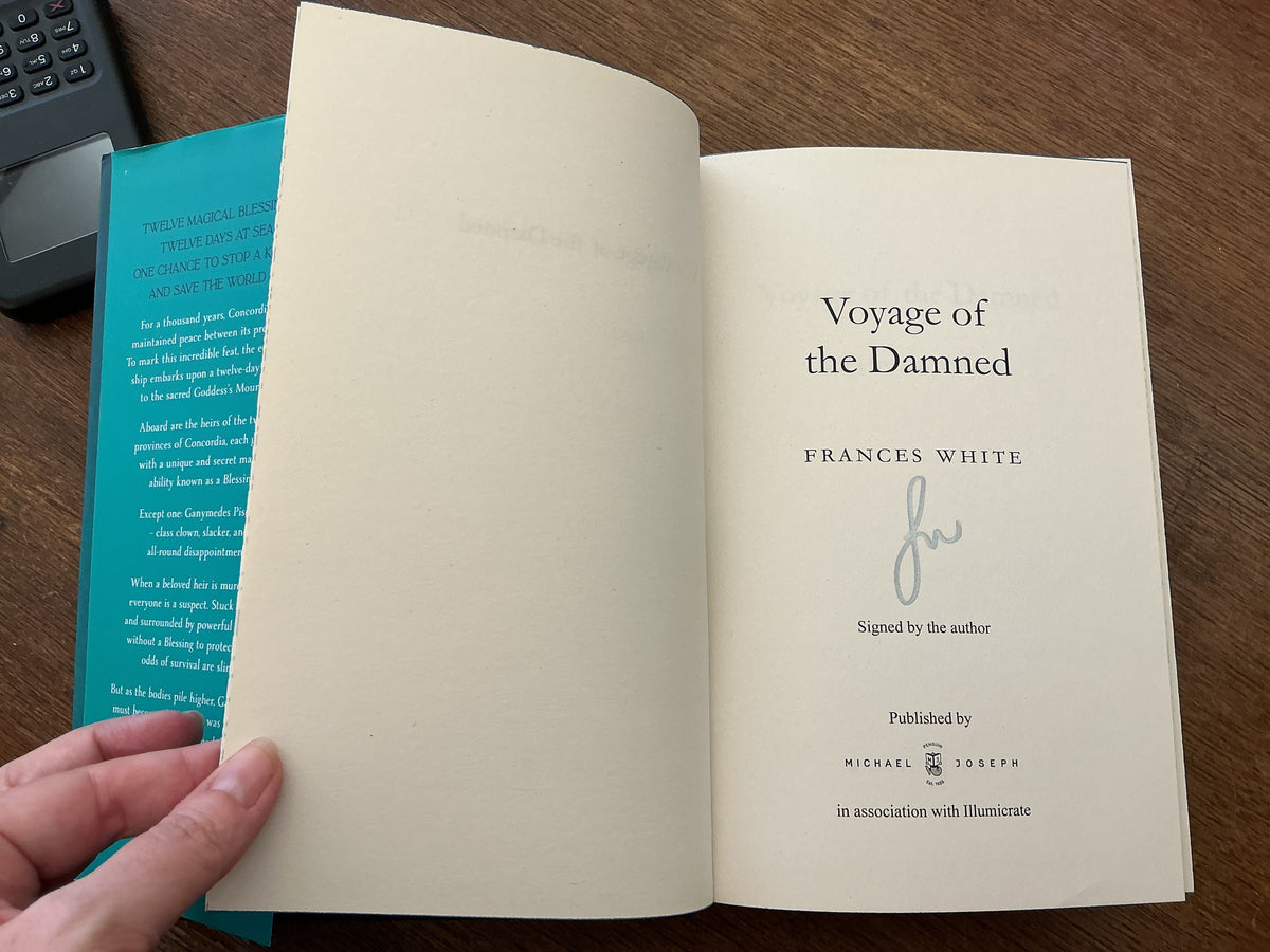 Voyage of the Damned by France’s White- signed Illumicrate edition