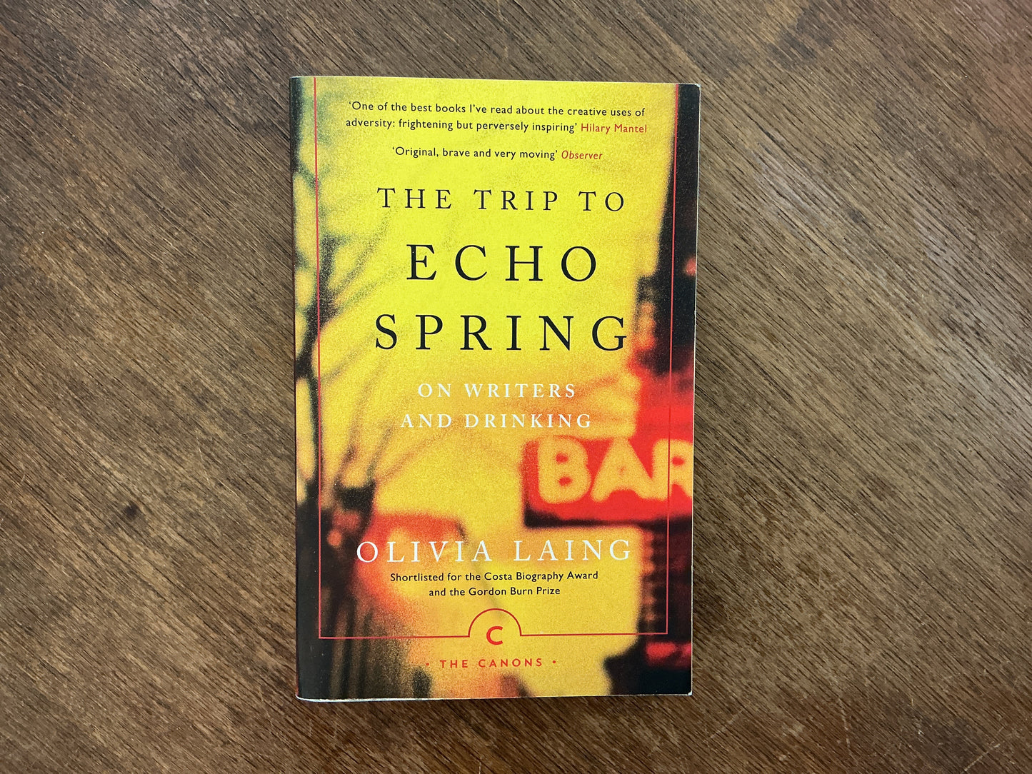 The Trip to Echo Spring: On Writers and Drinking by Olivia Laing
