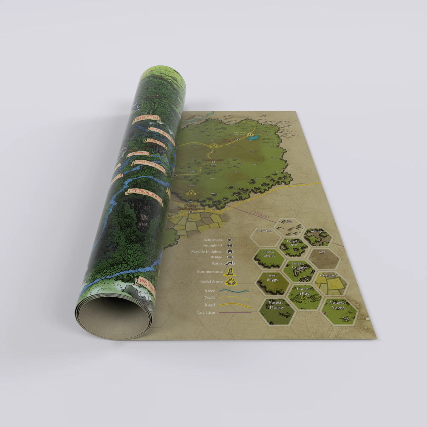 Dolmenwood Double-Sided Player & Referee's Poster Map