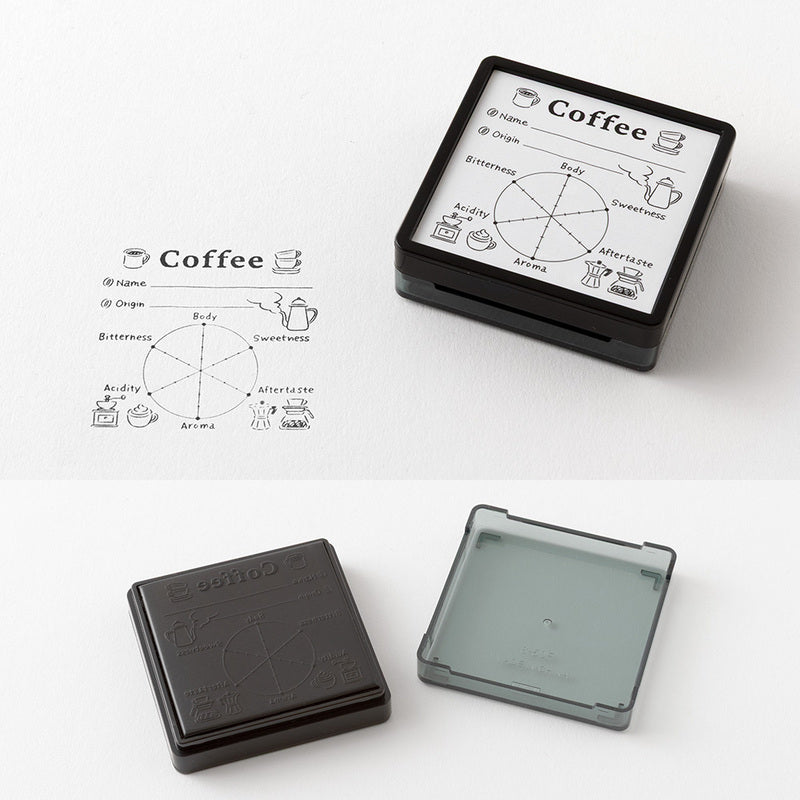 Coffee Tasting Profile Stamp and Ink Pad by Midori