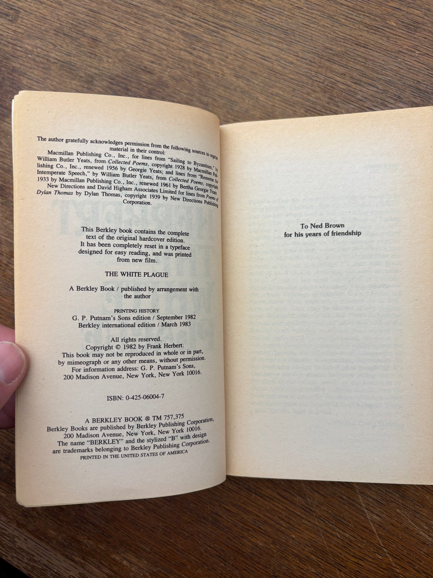 The White Plague by Frank Herbert