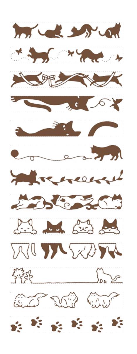 Rotary Rubber Stamp with 13 Cat Designs by Shachihata