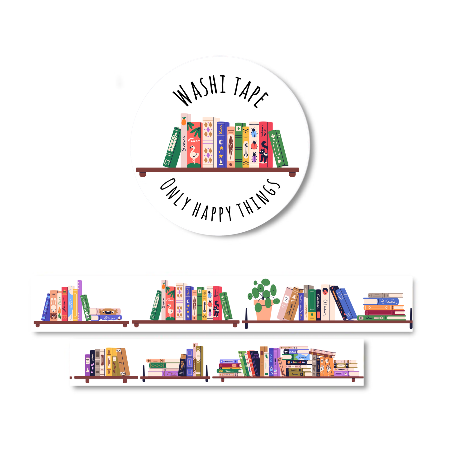Washi tape Bookshelves