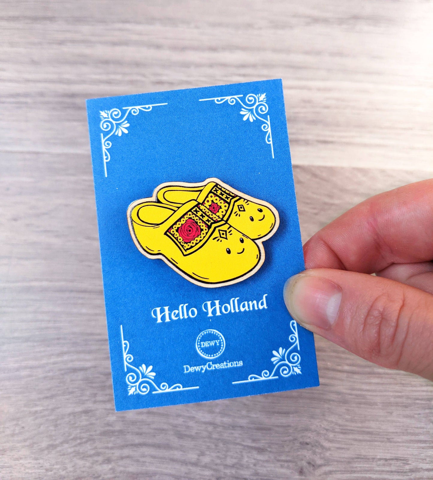 Dutch Clogs wooden pin