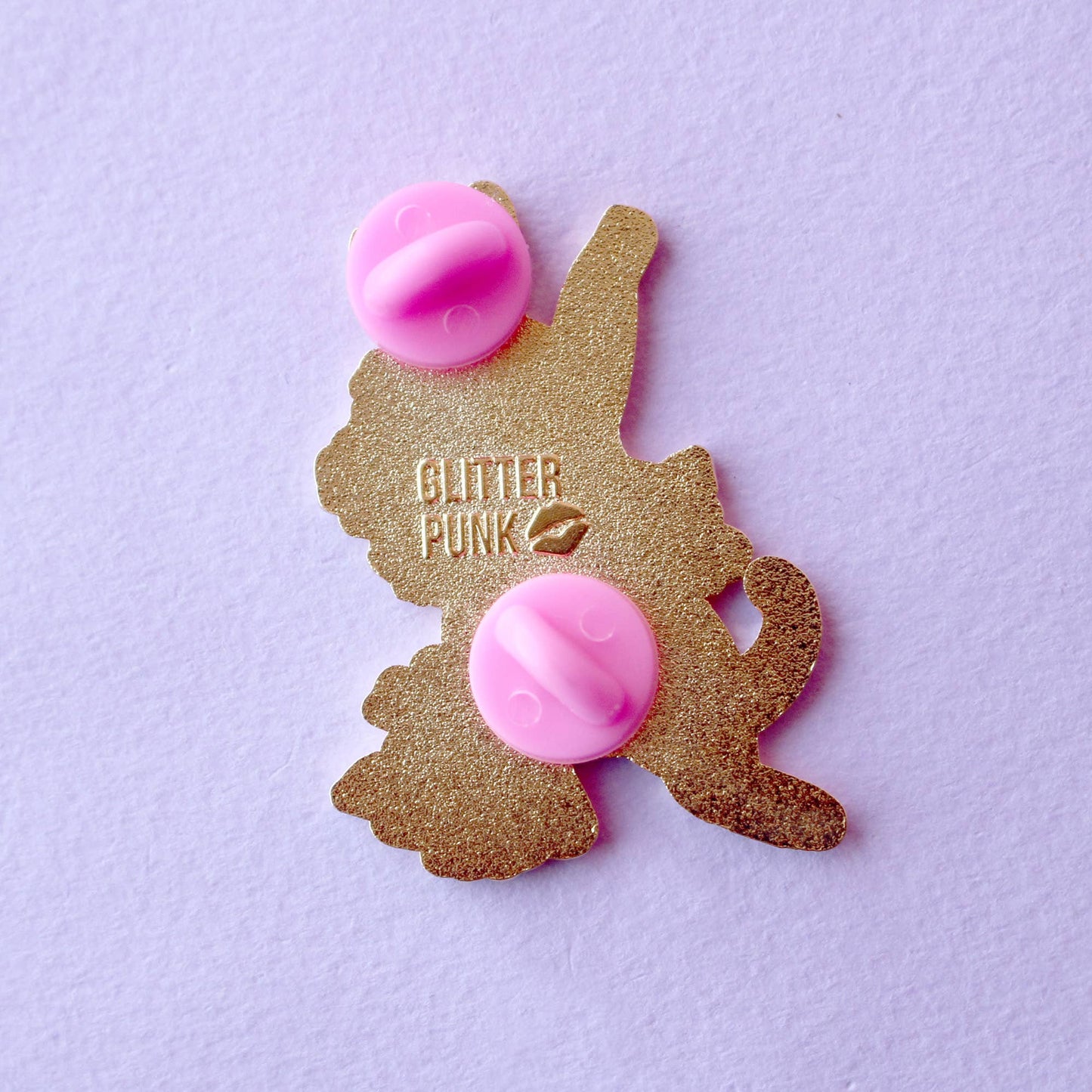 Silver Tabby Cat in Cherry Blossom Enamel Pin