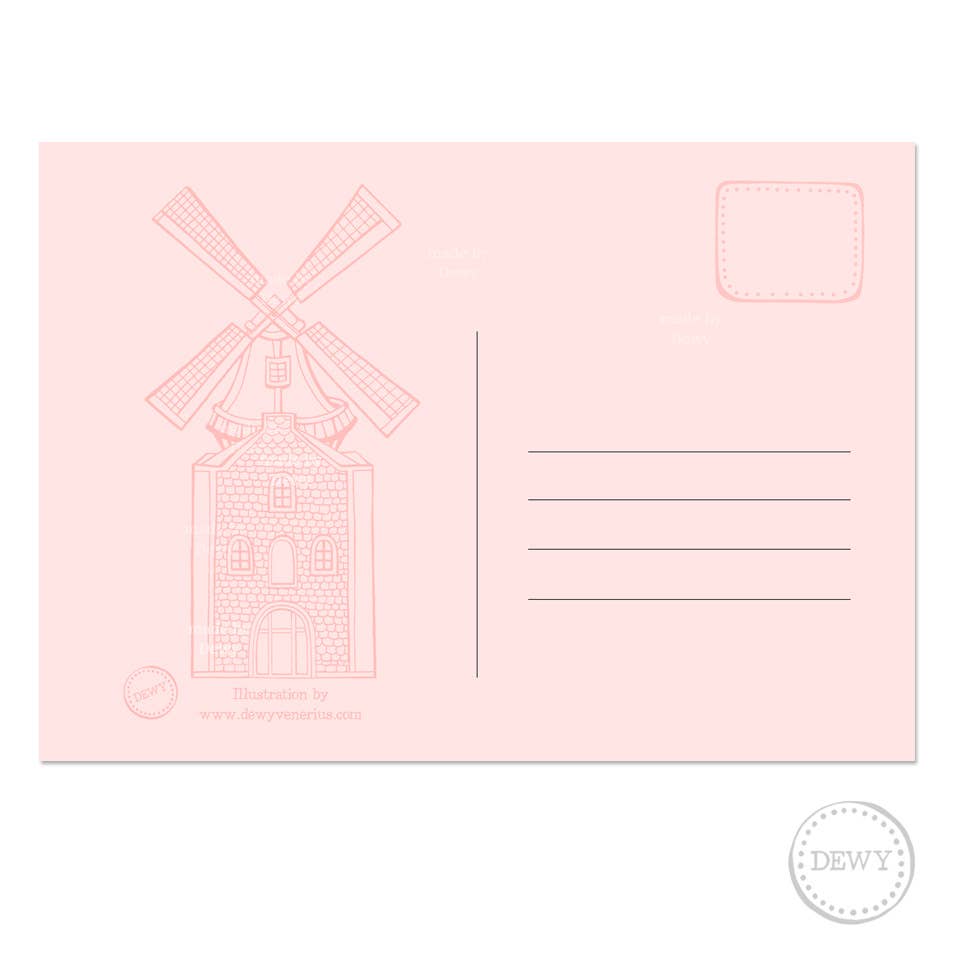 Dutch Windmill Postcard