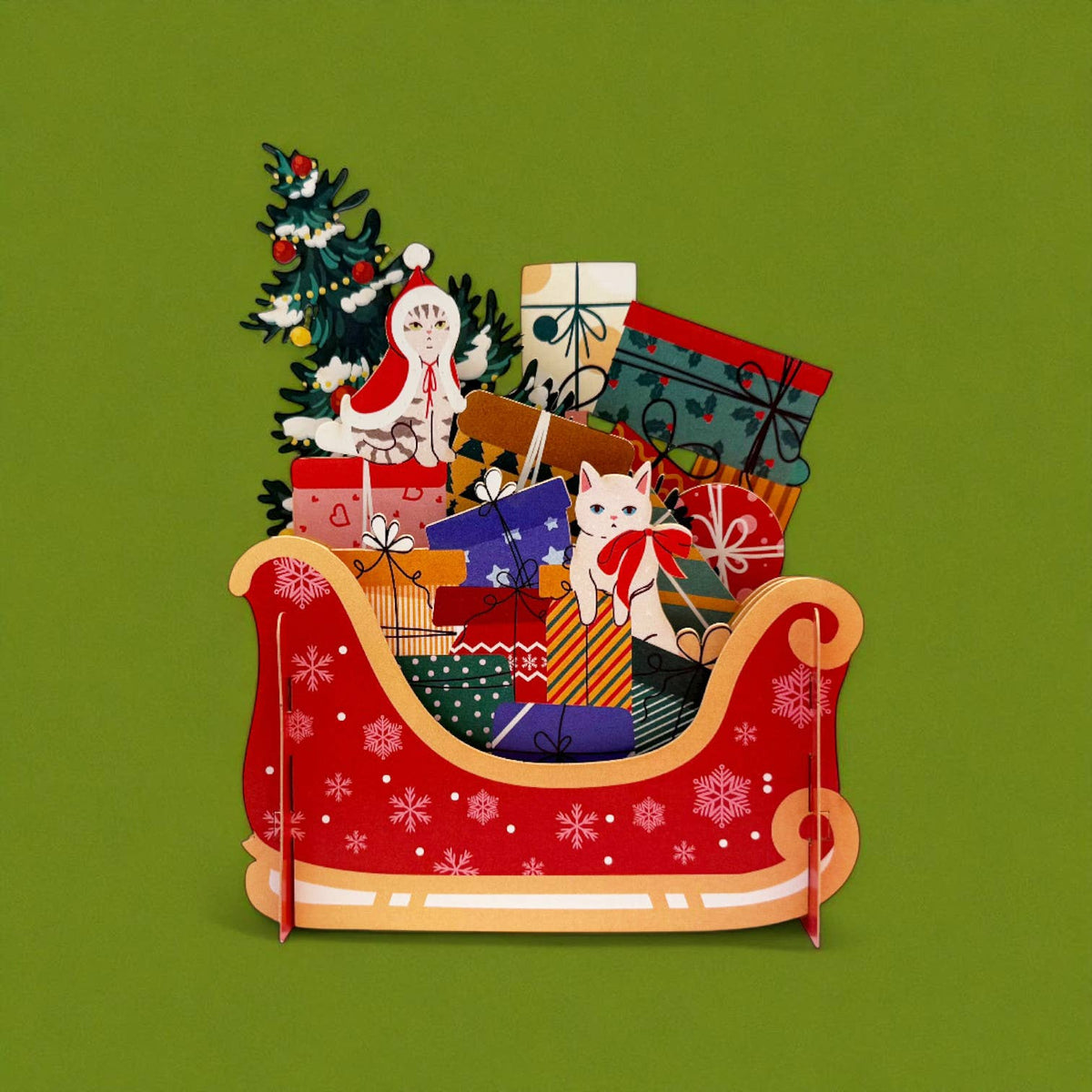 Christmas Sleigh with Gifts