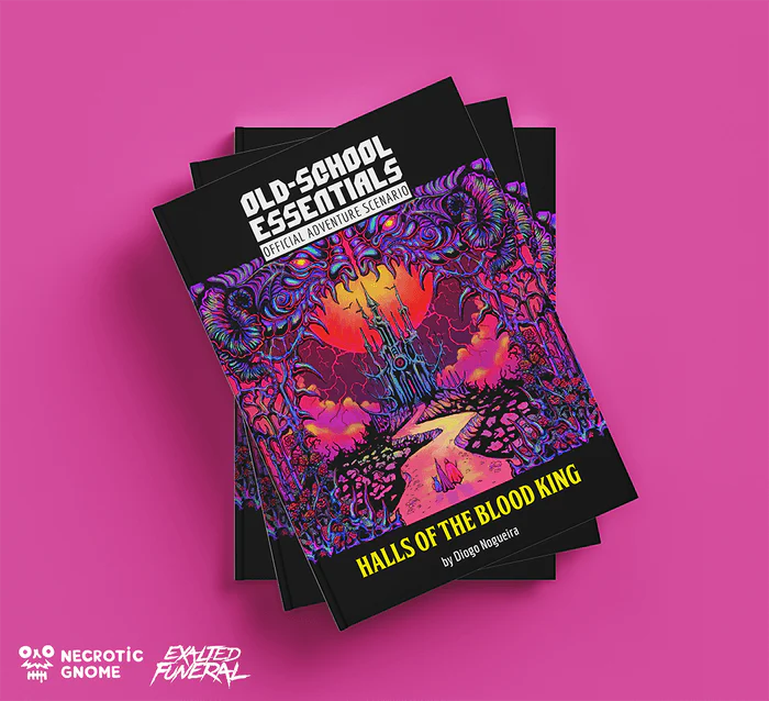 Old-School Essentials Official Adventure Scenario: Halls of the Blood King RPG (Includes PDF)