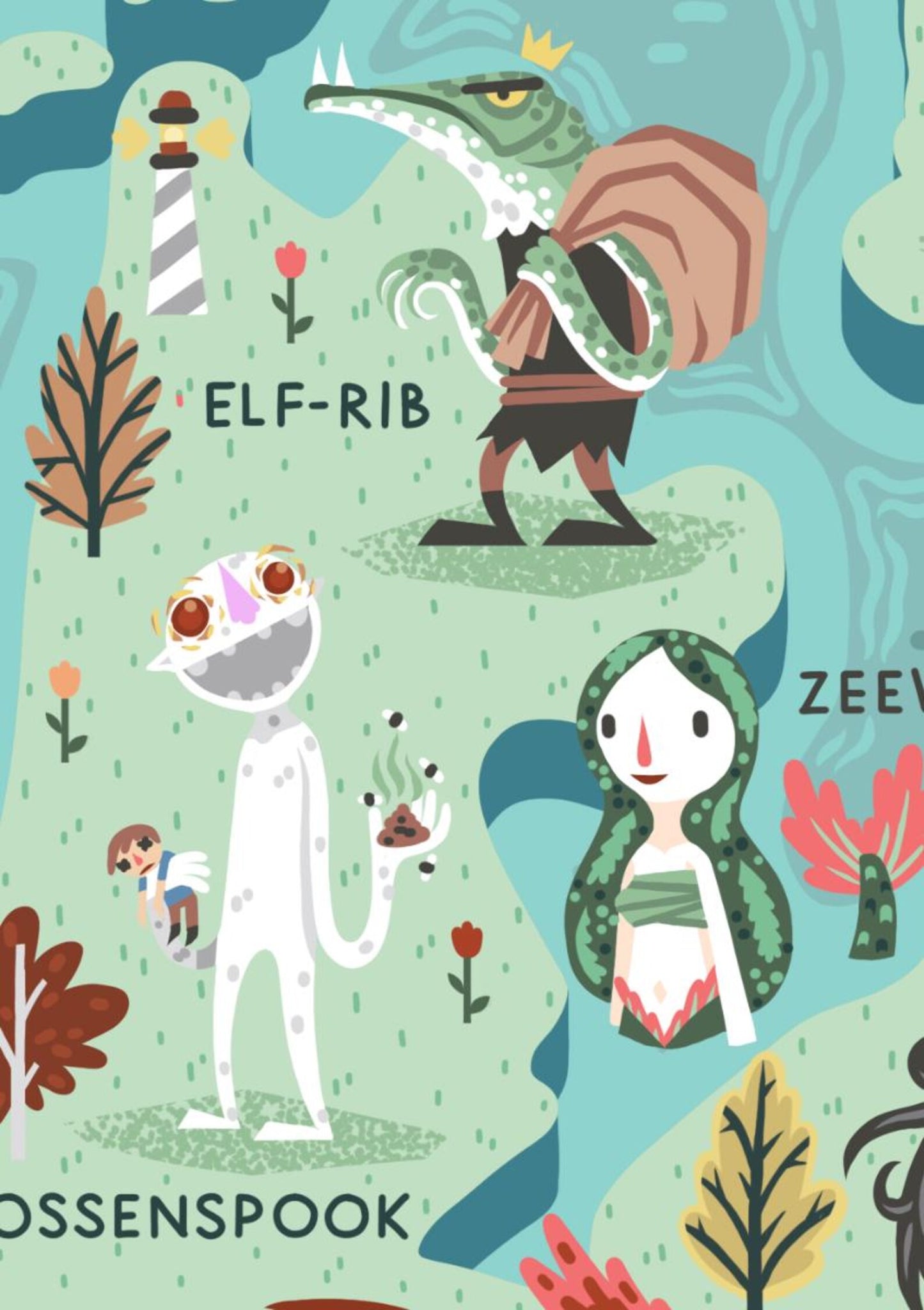 Mythological Beasts of the Netherlands Poster