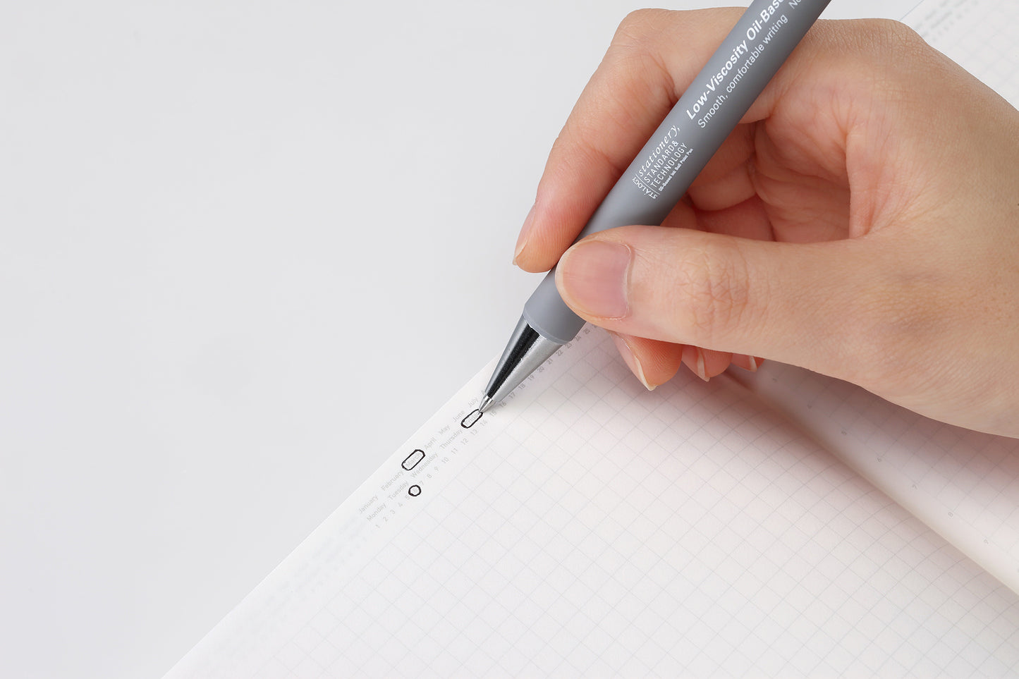 Full Year Gridded Notebook (A5) by STALOGY
