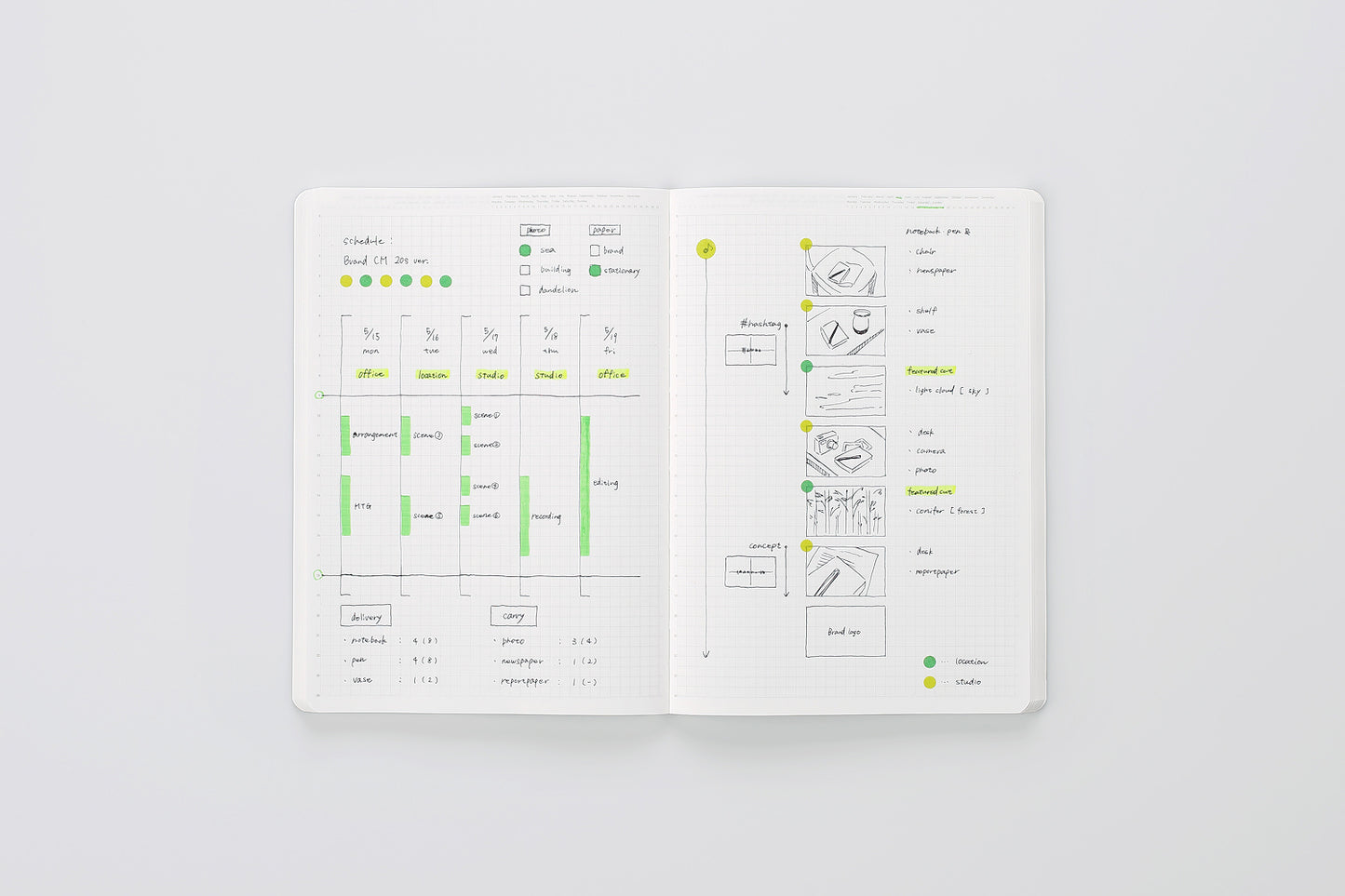 Full Year Gridded Notebook (A5) by STALOGY