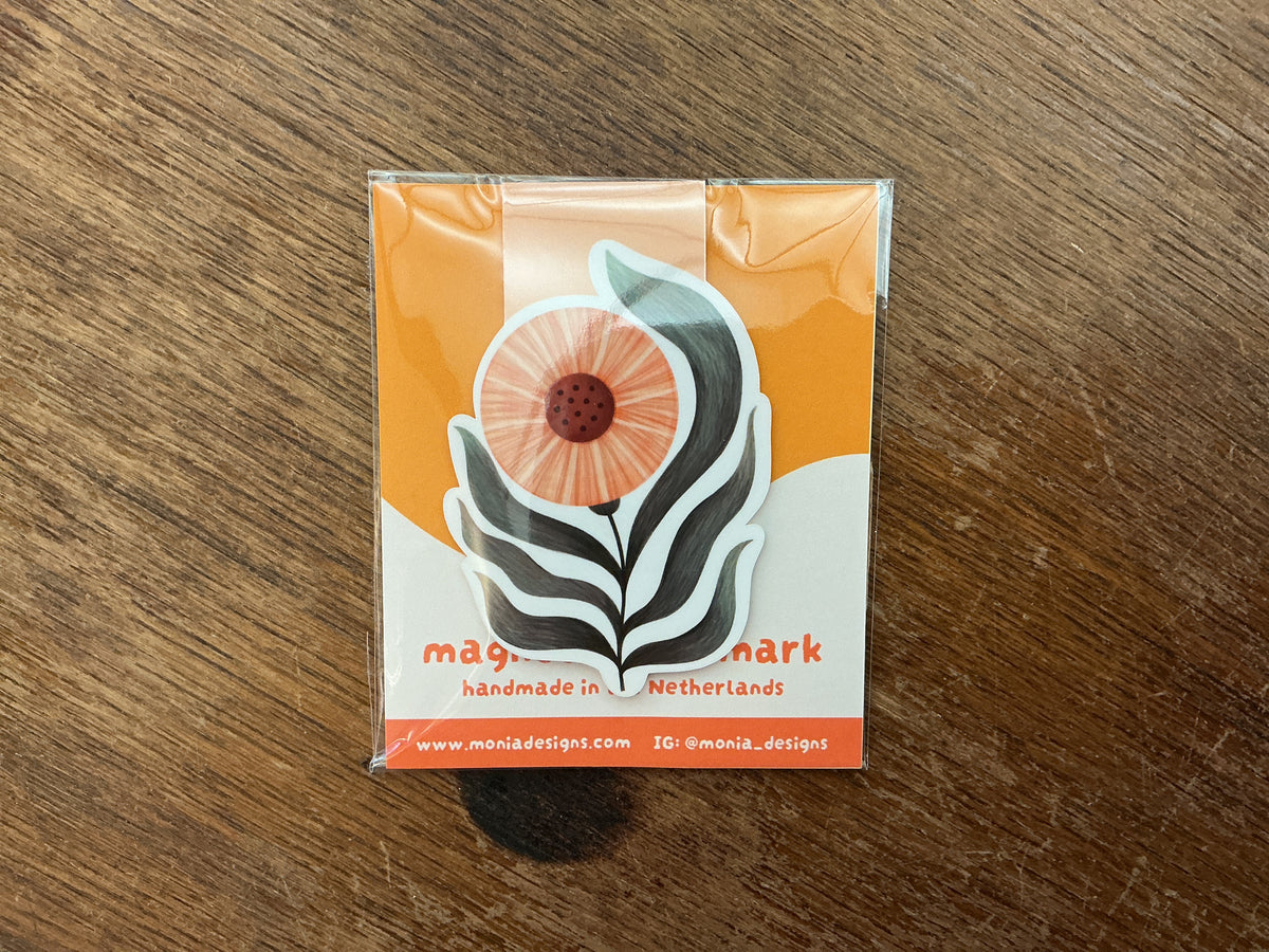 Flower Magnetic Bookmark by Monia Designs