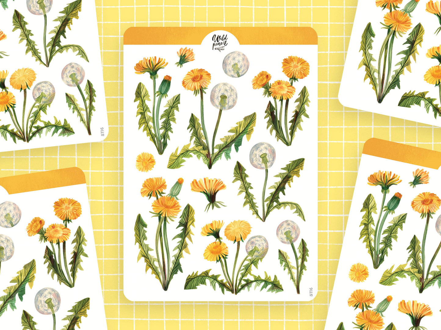 Sticker Sheet — Dandelions