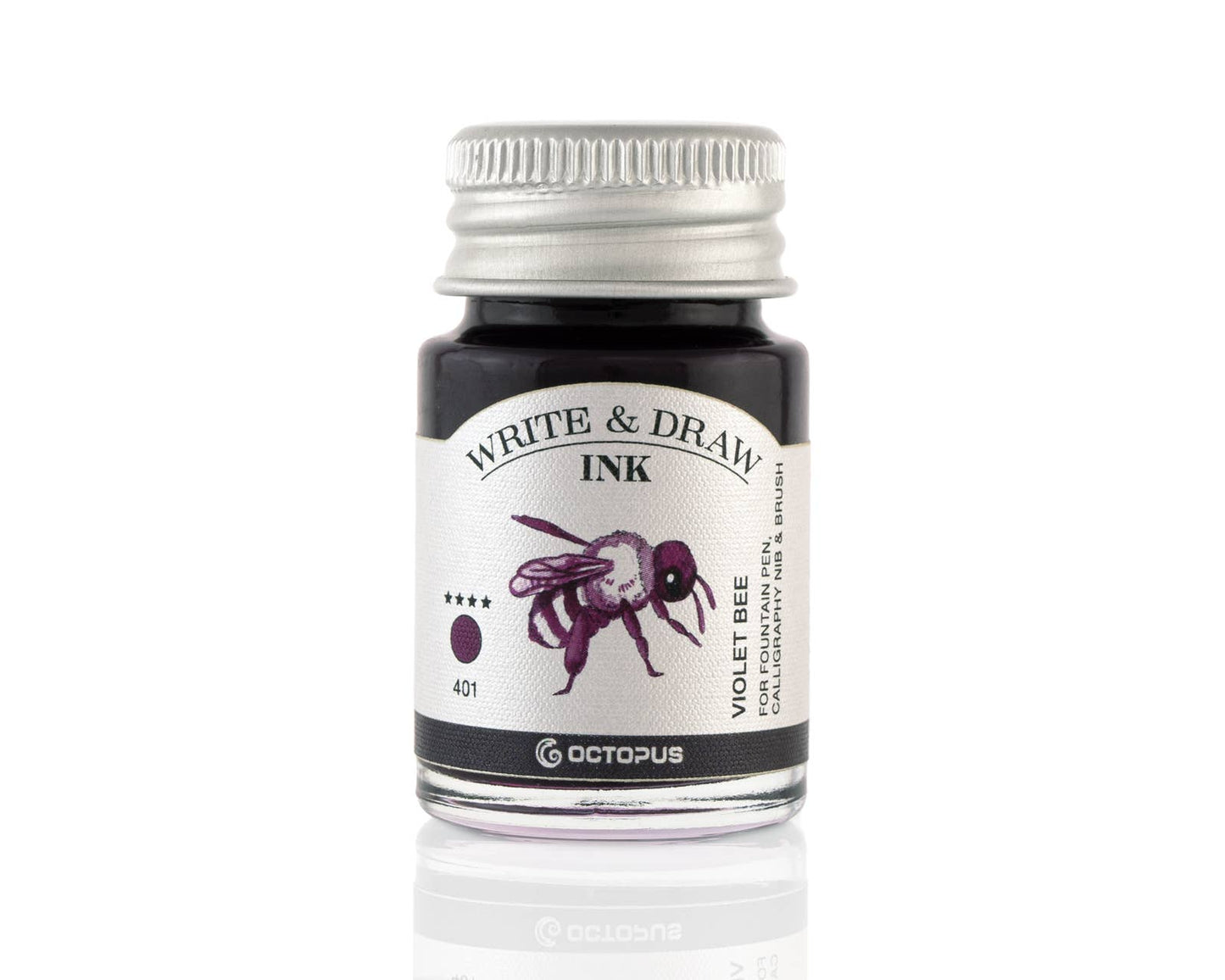 Write and Draw Ink 401 Violet Bee 10ml Writing Paper