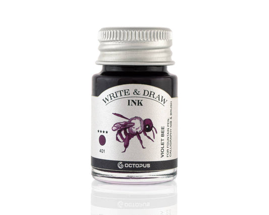 Write and Draw Ink 401 Violet Bee 10ml Writing Paper