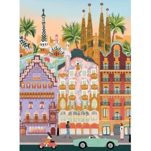 96-Piece Mini Puzzle - Barcelona