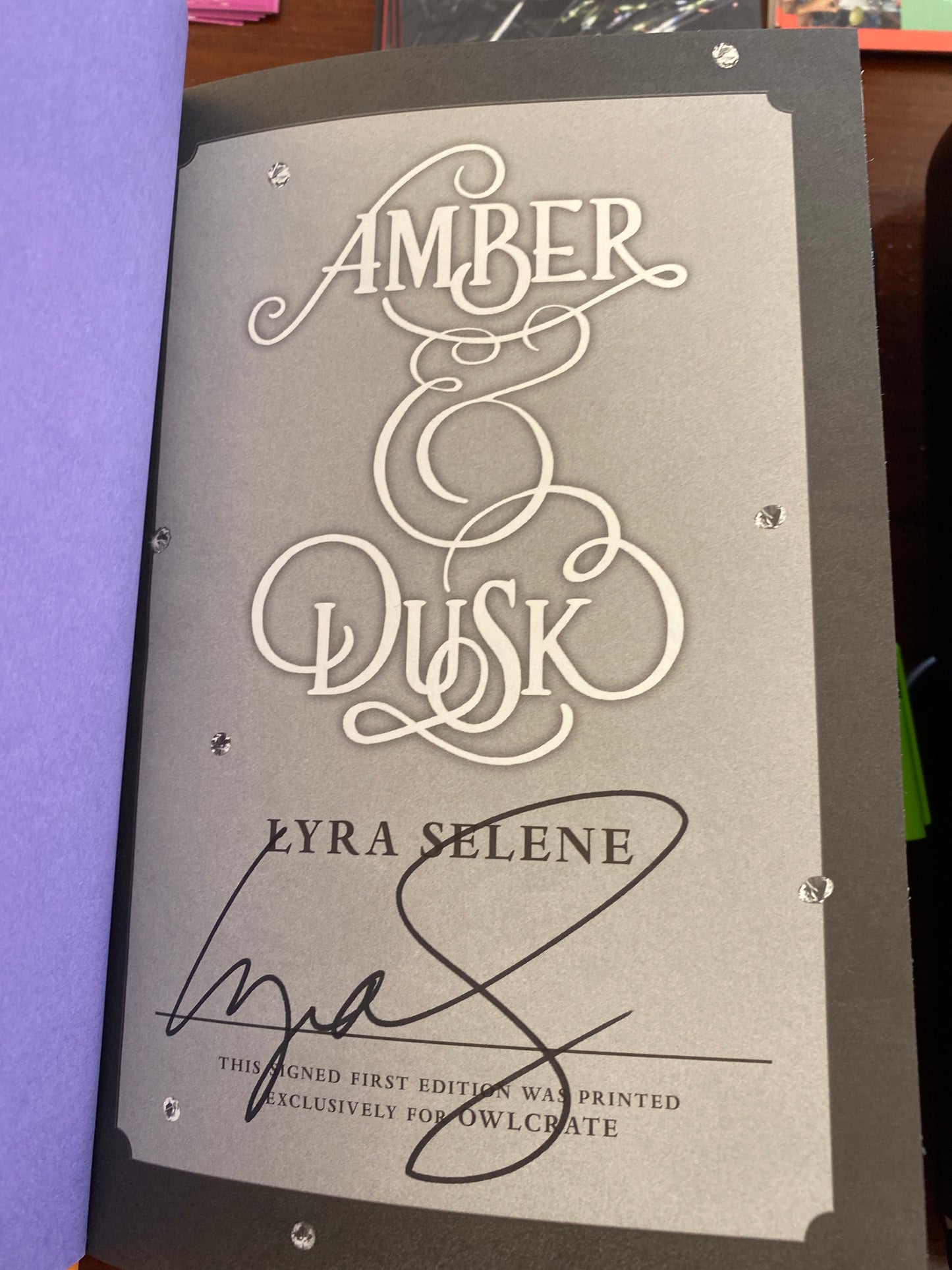 Amber and Dusk (signed) by Lyra Selene