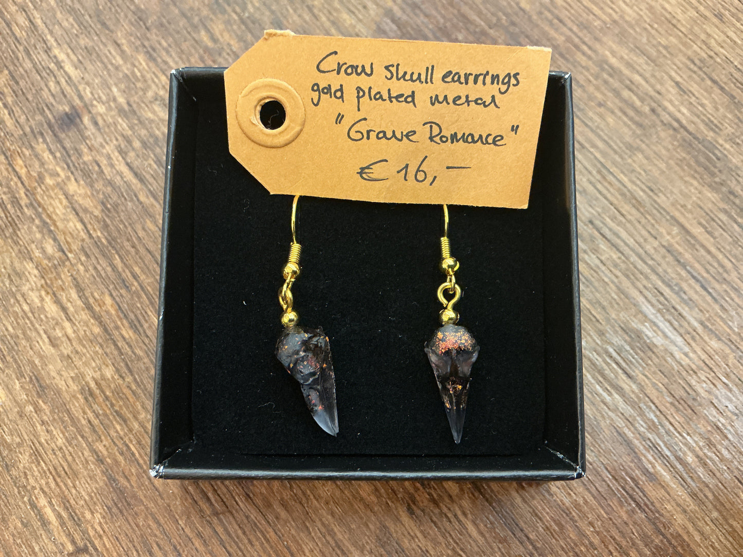 Crow Skull earrings “Grave Romance”
