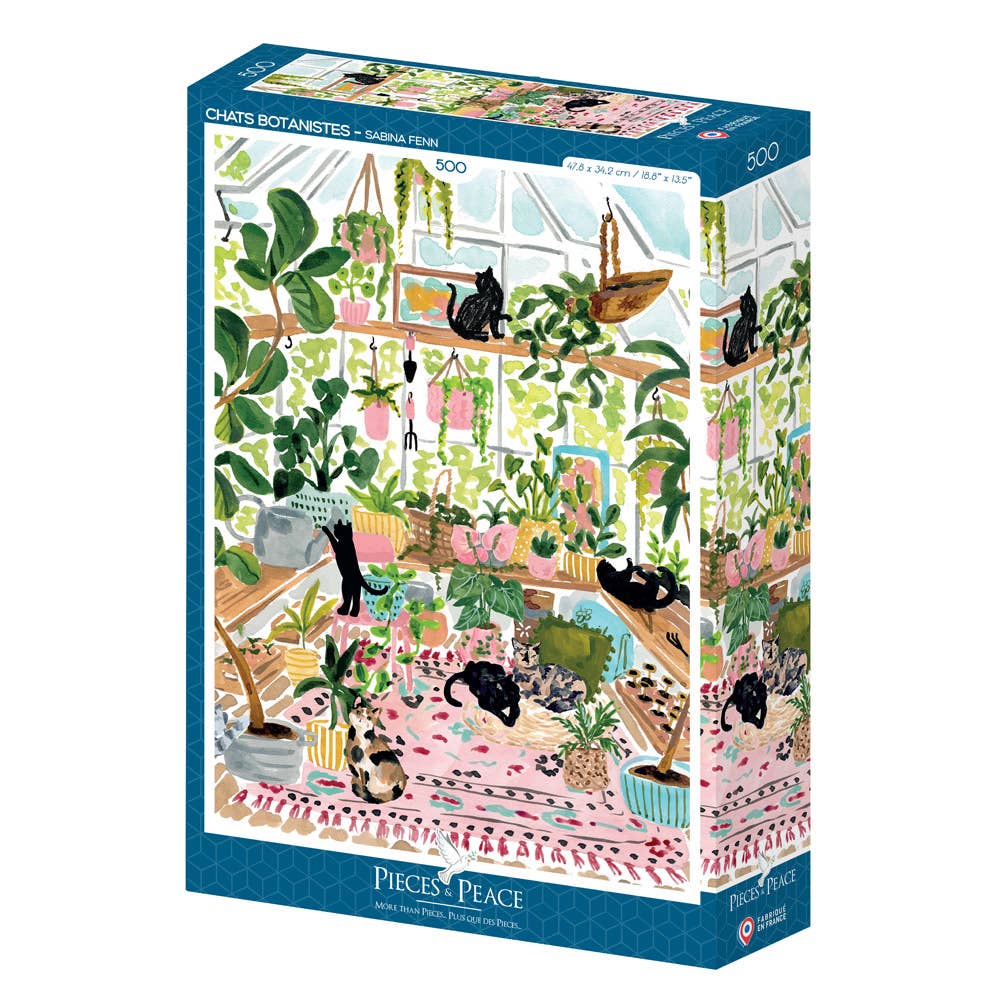 500 Piece Puzzle - Botanist Cats