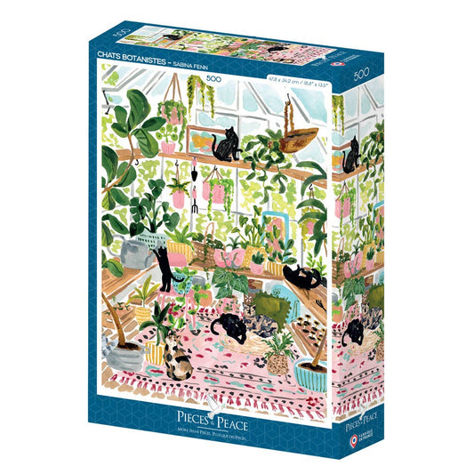 500 Piece Puzzle - Botanist Cats