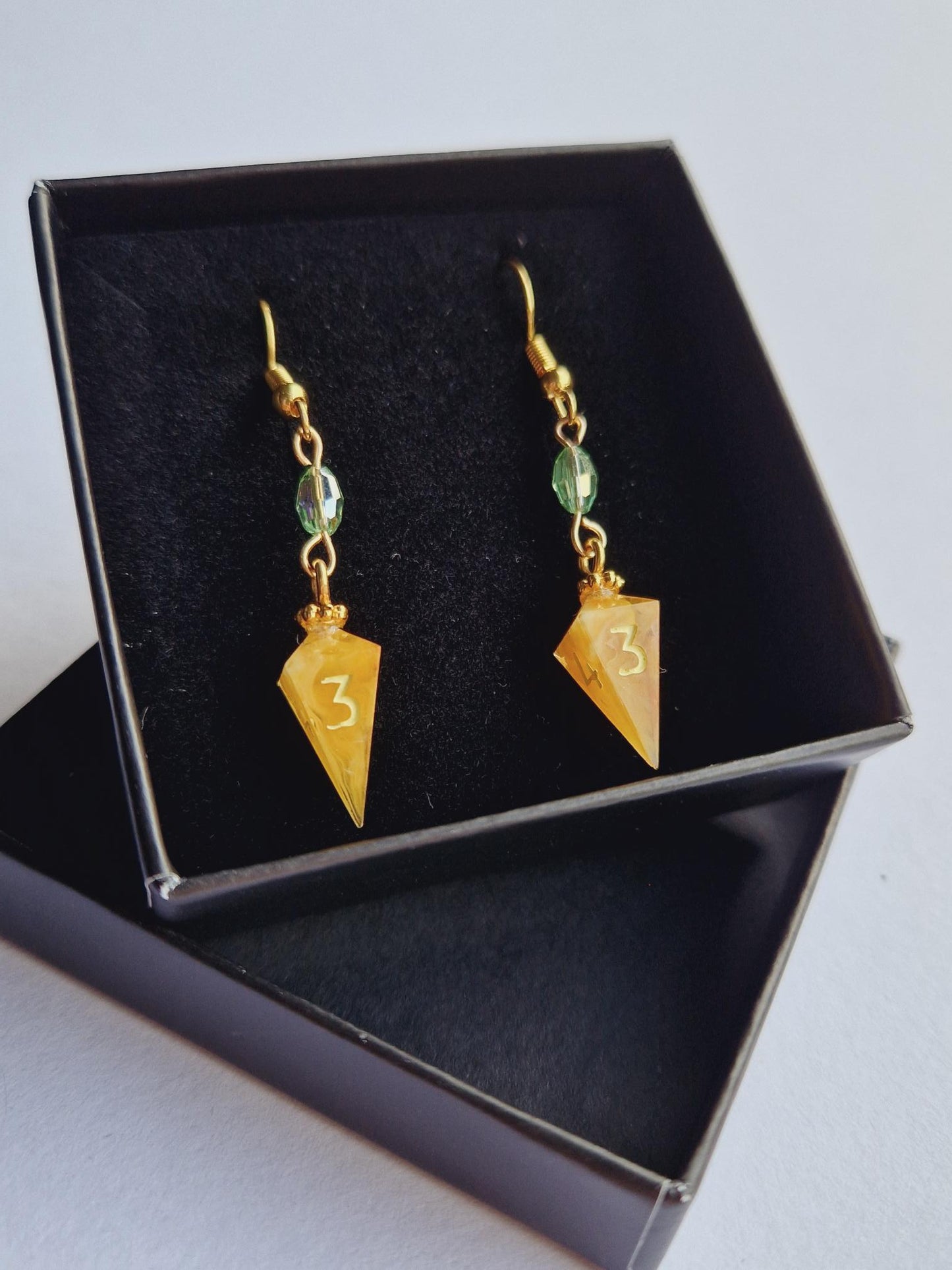 Mini D4 earrings "Orange Blossom"