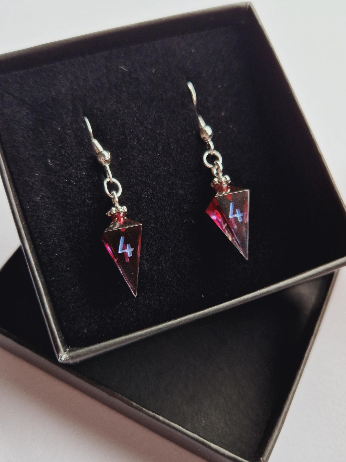 Mini D4 earrings “Disco is Undead”