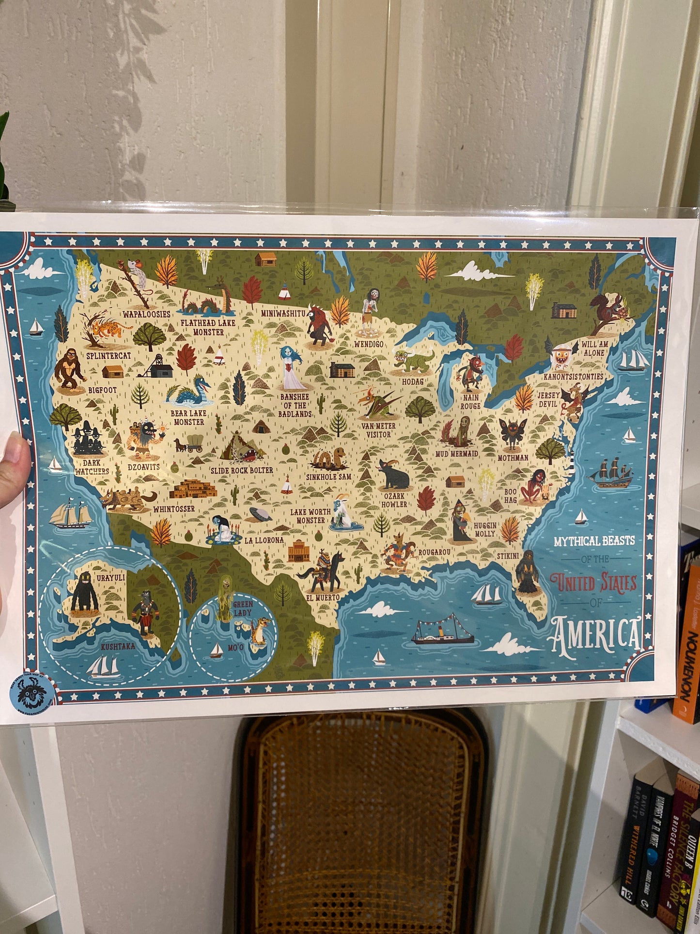 Mythological Beasts of the United States Poster