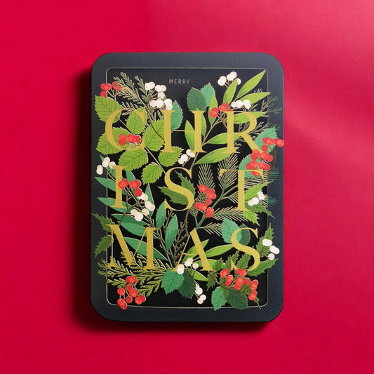 Holly Christmas Card
