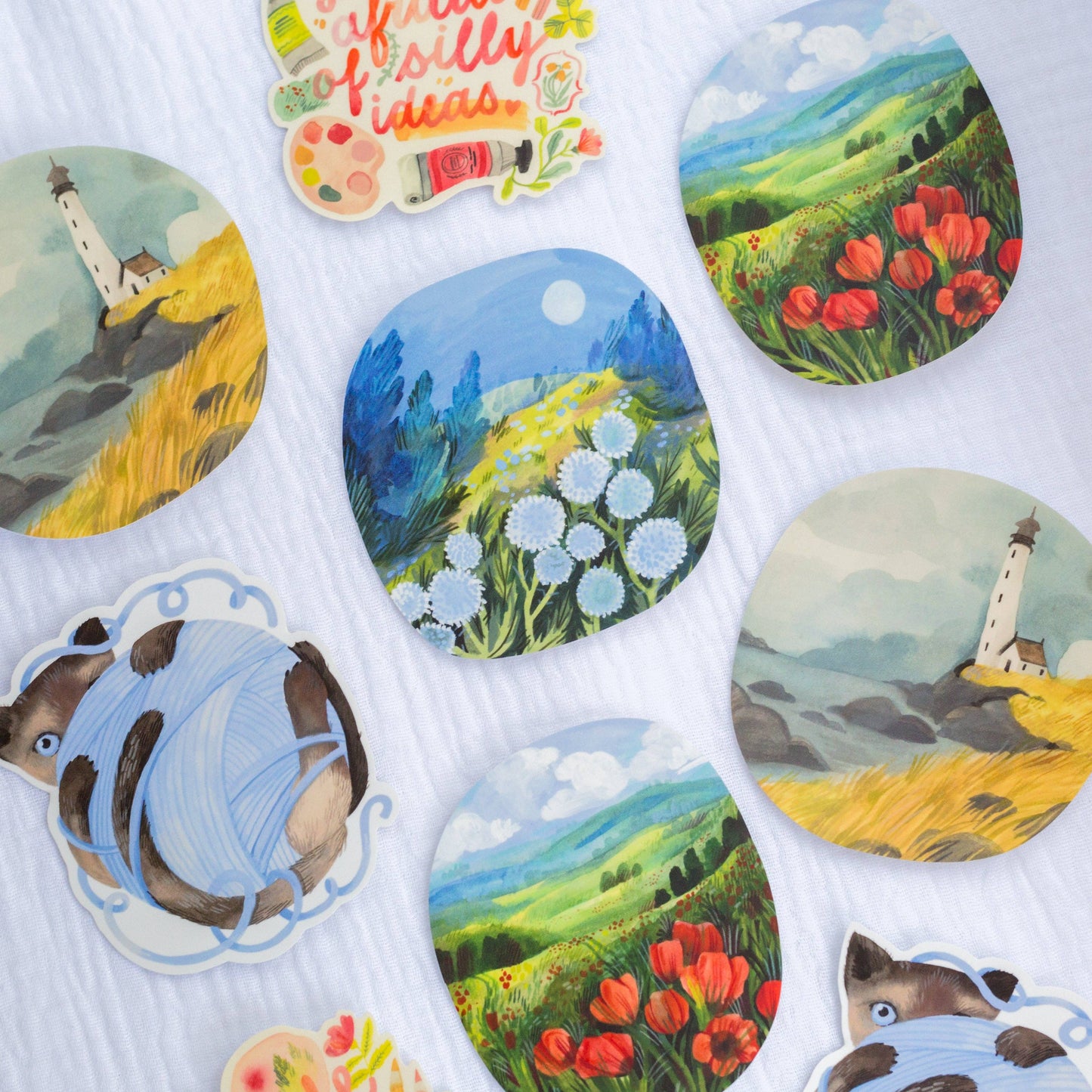 Vinyl Sticker — Midnight Meadow