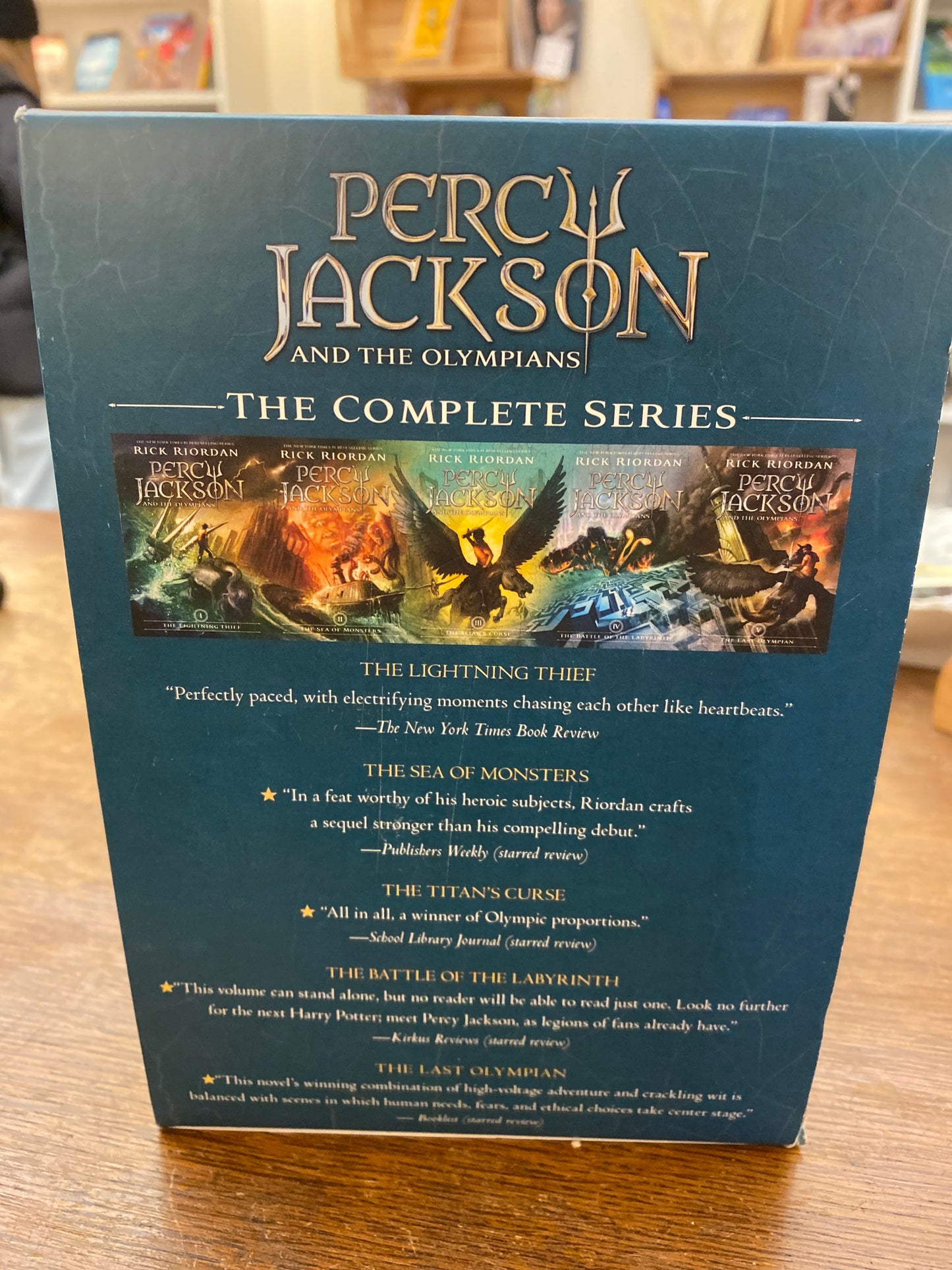 Percy Jackson and the Olympians 5 Book Paperback Boxed Set by Rick Riordan