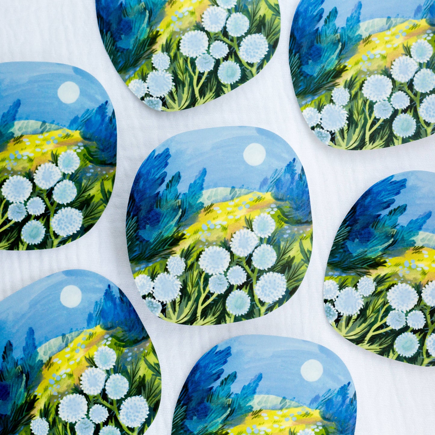 Vinyl Sticker — Midnight Meadow