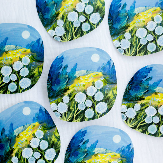 Vinyl Sticker — Midnight Meadow