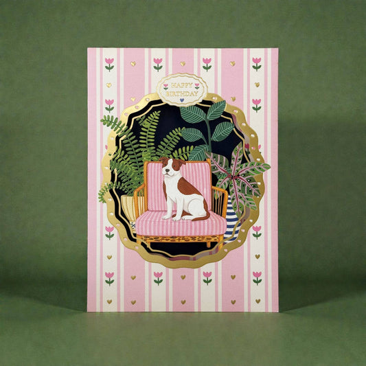 Birthday Garden Companion laser cut card