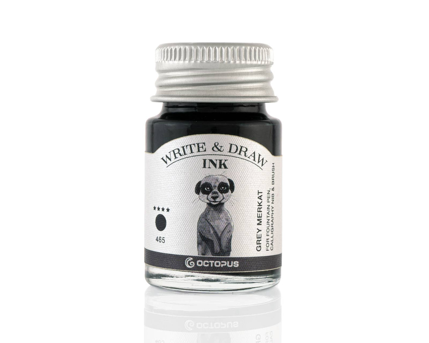 Write and Draw Ink 465 Grey Merkat Writing Paper 10ml