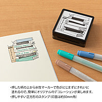 Reading List Stamp and Ink Pad by Midori