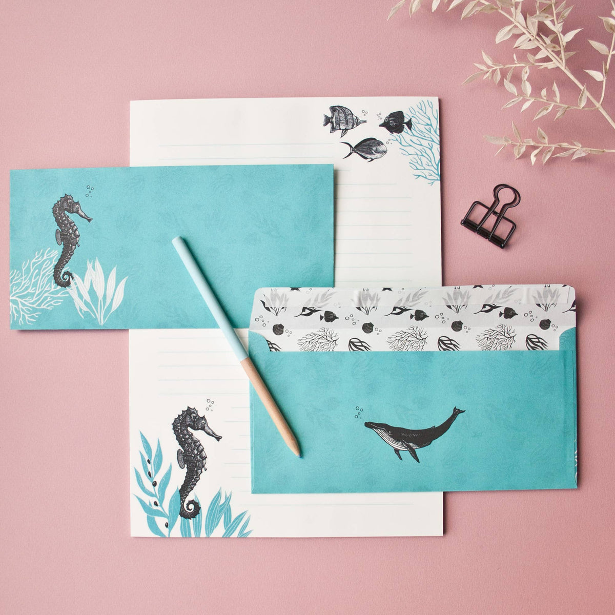 Stationery Set Seahorse