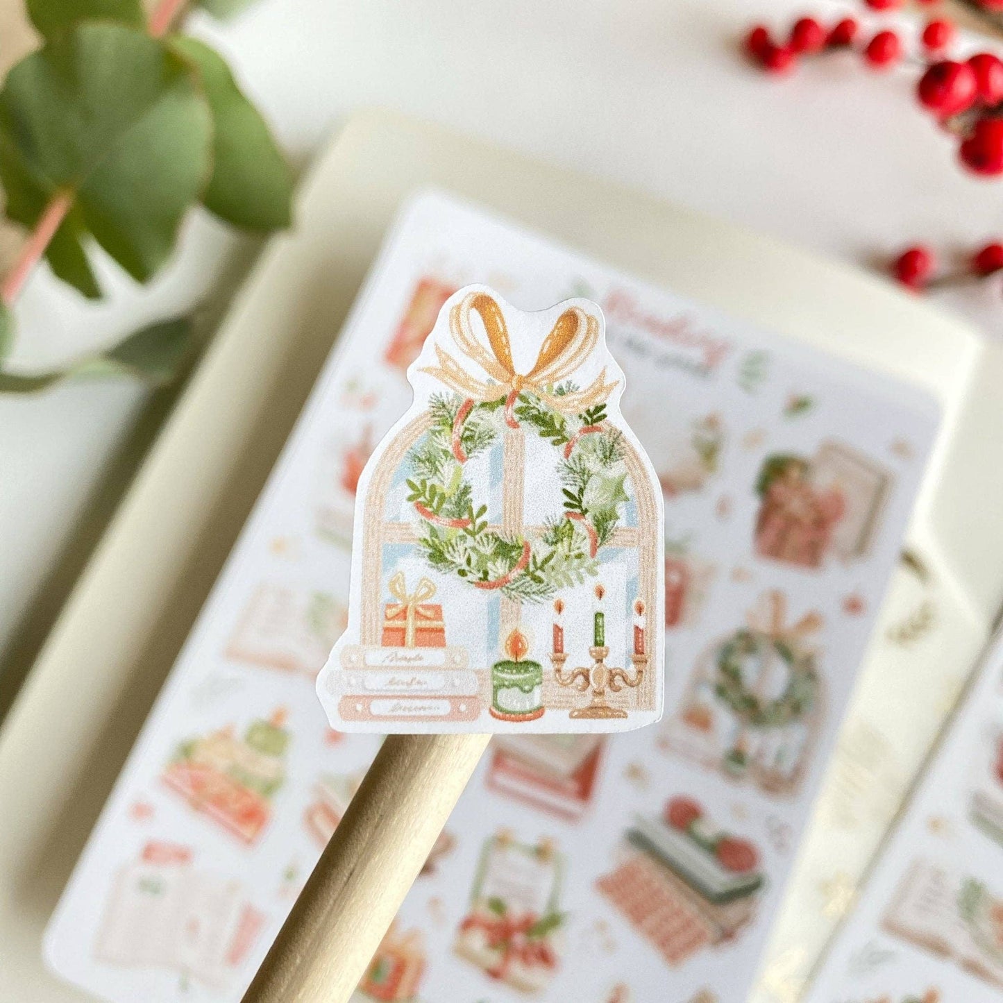 Sticker Sheet - Reading in the Winter