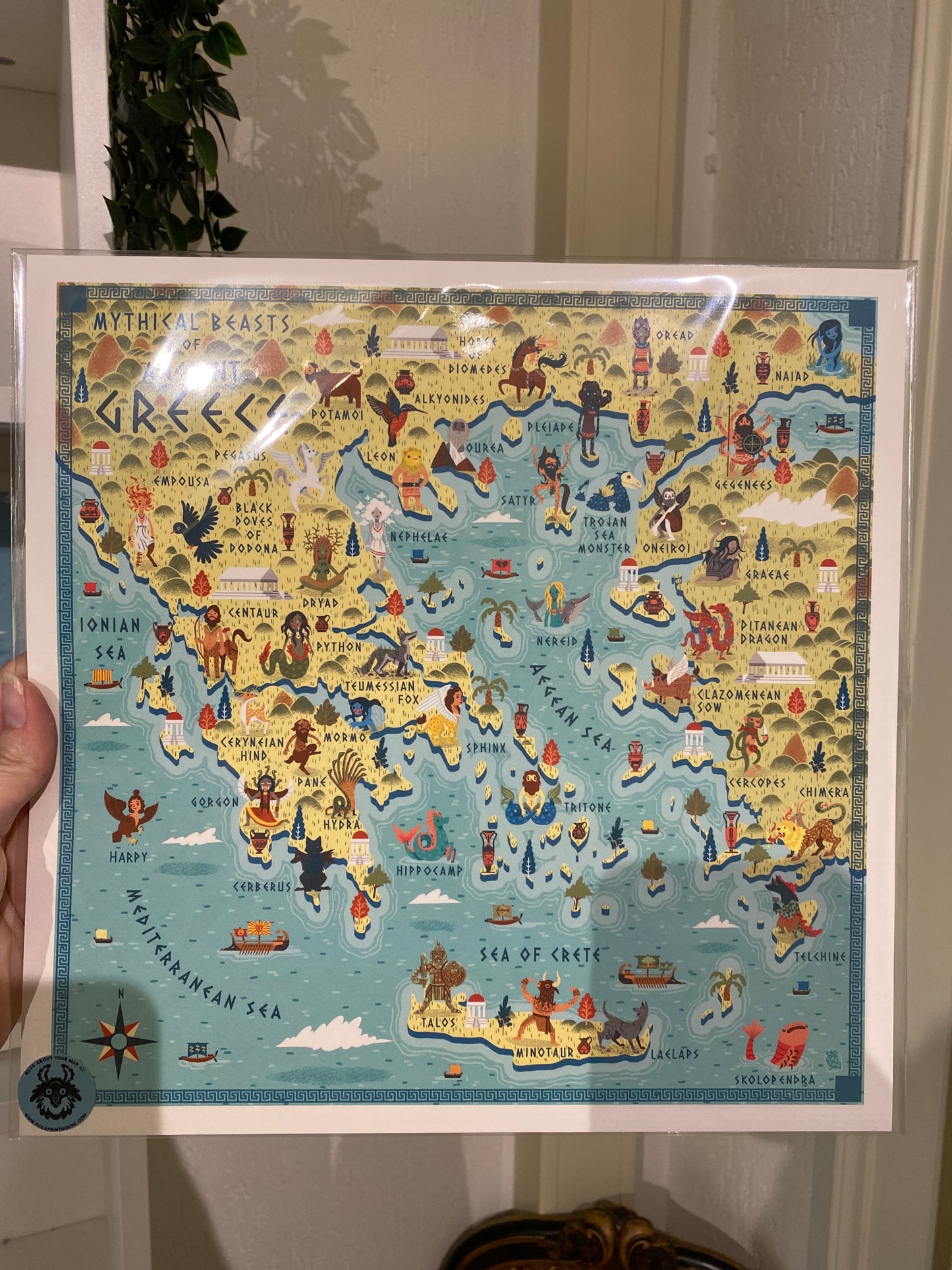 Mythological Beasts of Ancient Greece Poster